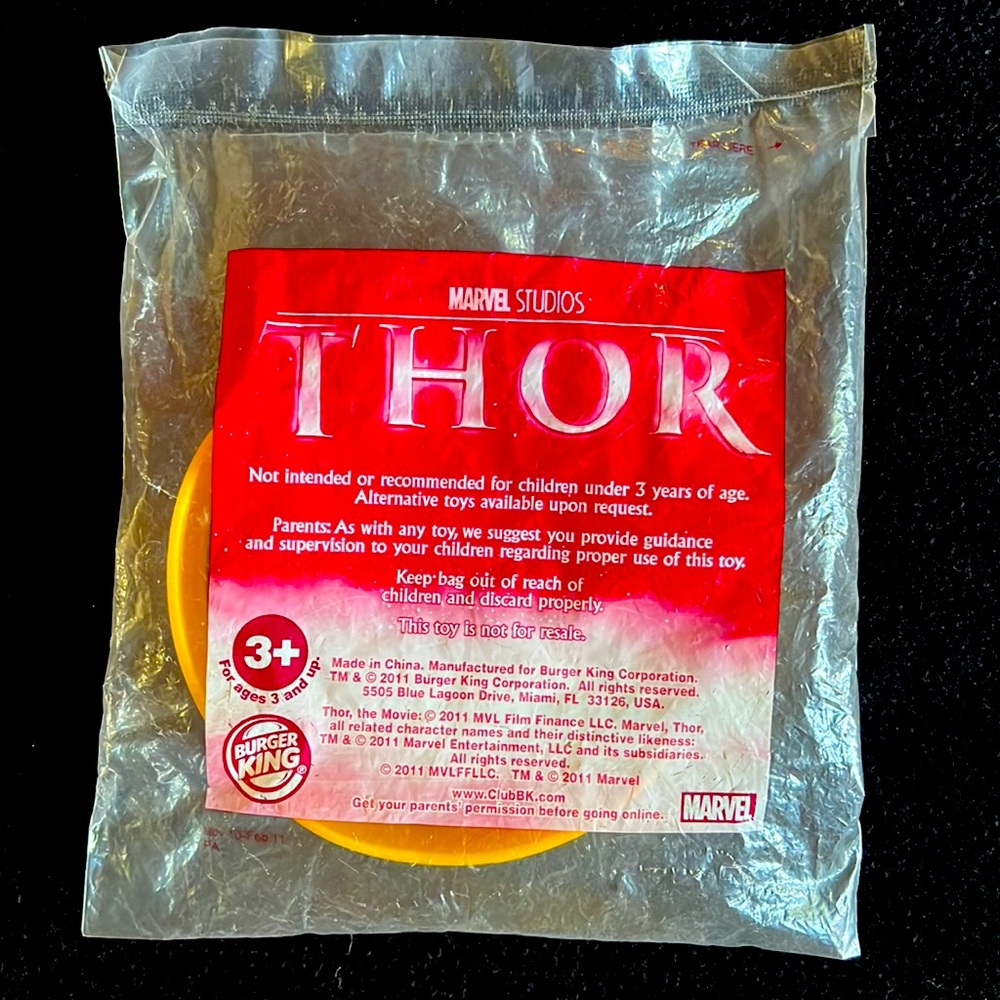 Thor Marvel Studios Asgardian Gleaming Headband Toy From Burger King NEW